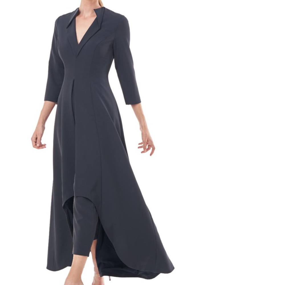 Kay unger  Valerie crepe walkthru jumpsuit